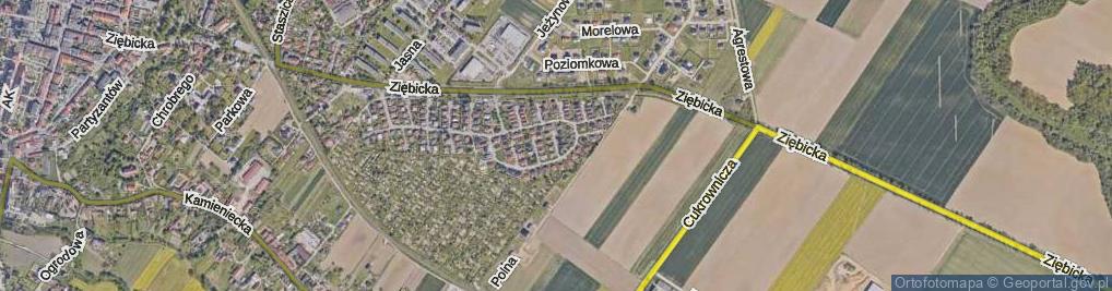 Zdjęcie satelitarne Daliowa ul.